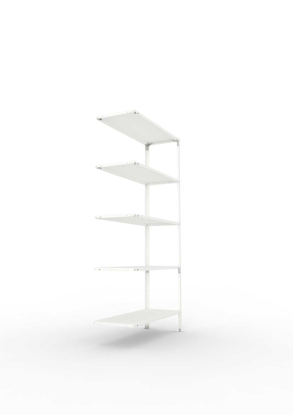 Kellerregal Pro Schraubsystem Anbauregal 200×100×40 cm, 80 kg, 5 Böden