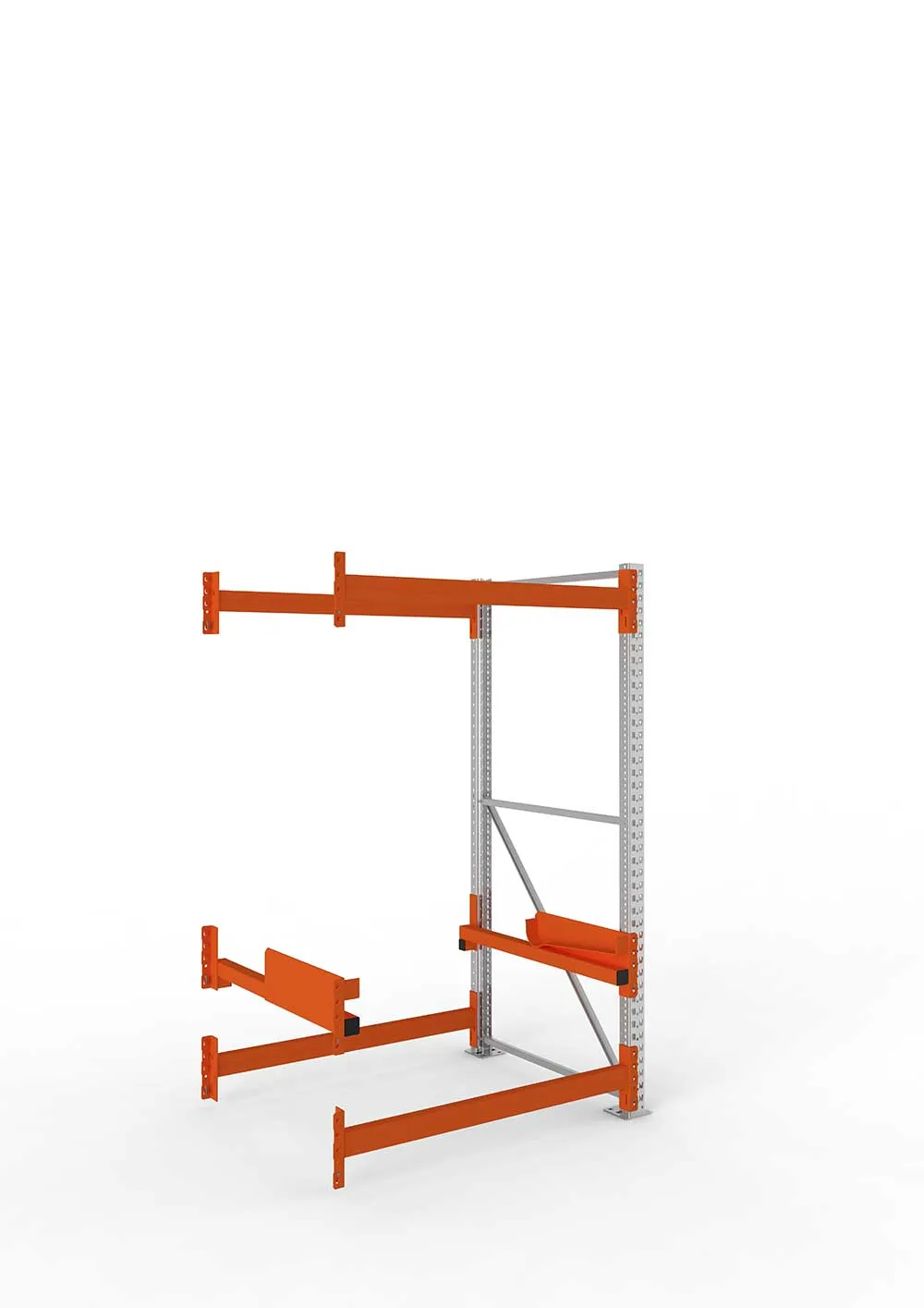 Palettenregal Ständer 100/20 S – 270×80 cm, verzinkt