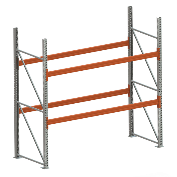 Palettenregal Extrastabil Grundregal – 270×270×110 cm, 3 Ebenen