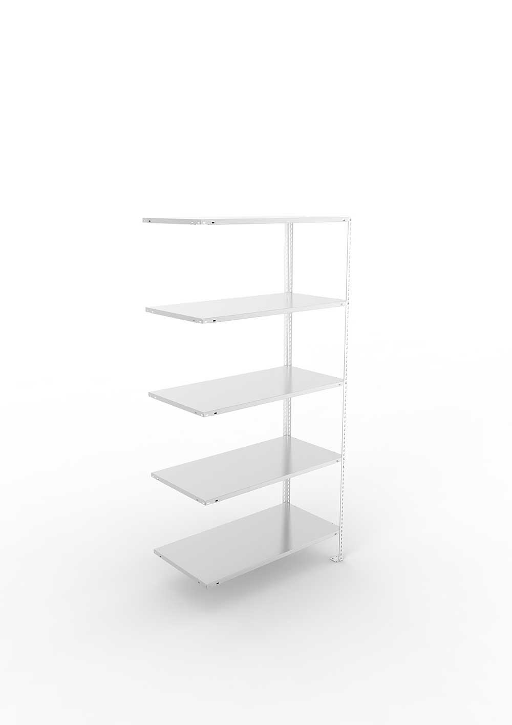 Kellerregal Pro Schraubsystem Anbauregal 200×100×50 cm, 80 kg, 5 Böden, verzinkt