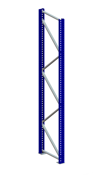 Palettenregal Ständer 120/20 S – 330×80 cm, RAL 5010