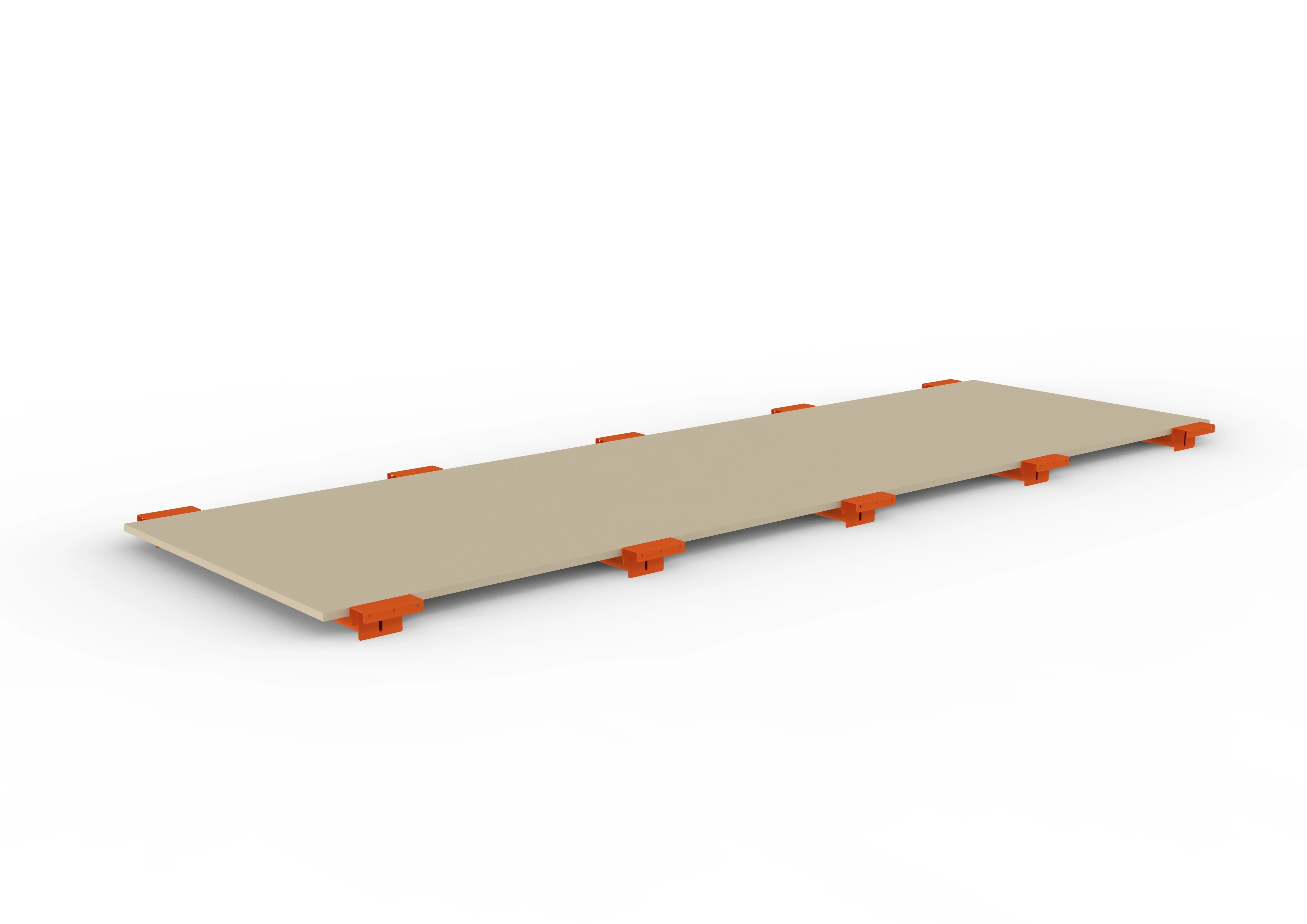 Palettenregal Spanplattenboden + Tiefenauflage 330×110 cm, 19 mm