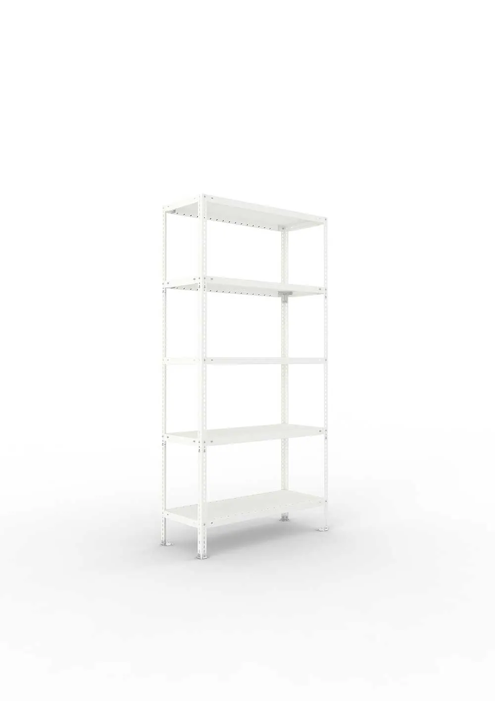 Kellerregal Pro Schraubsystem Grundregal 200×100×40 cm, 100 kg, 5 Böden