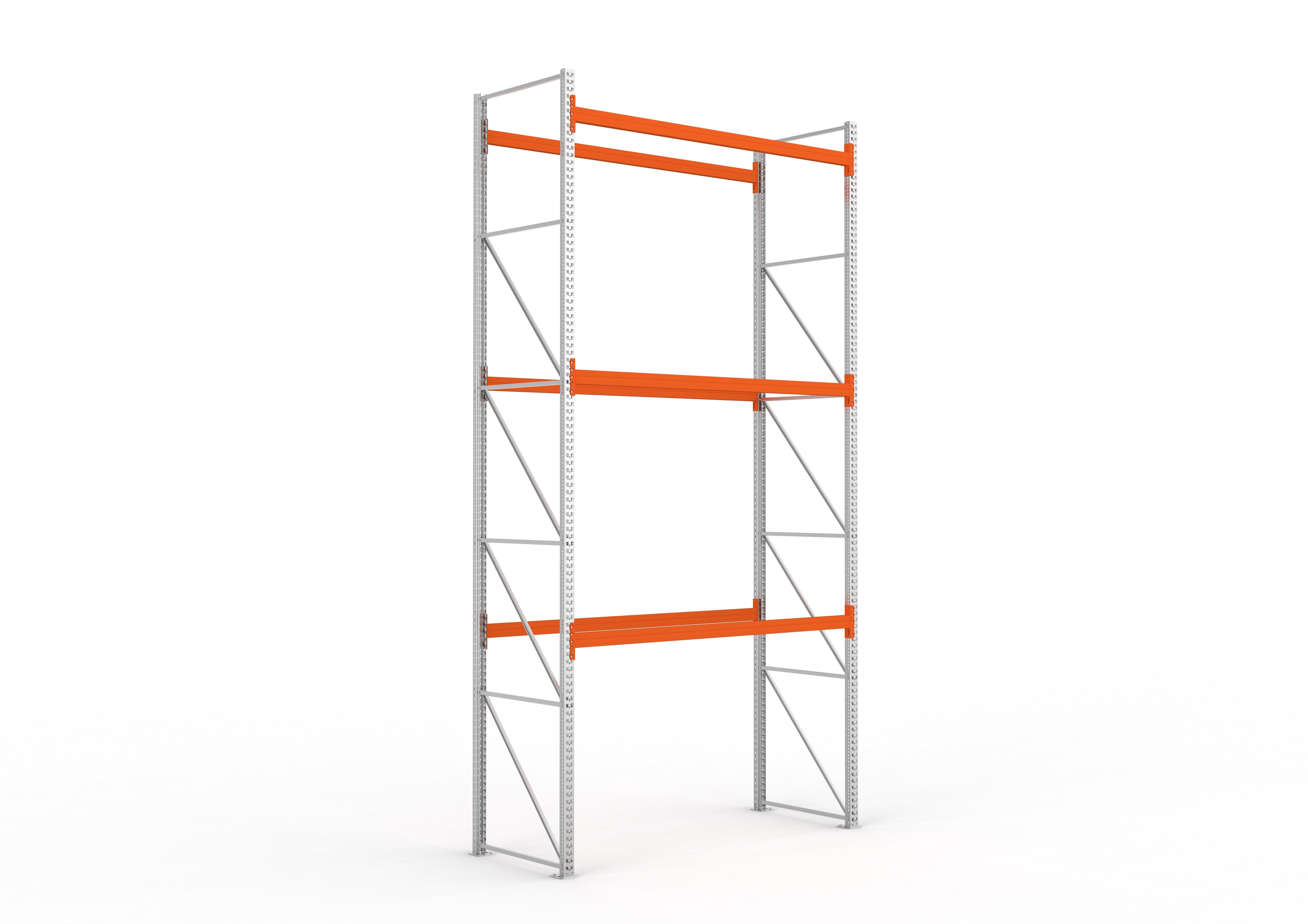 Palettenregal Extrastabil Grundregal – 550×270×110 cm, 4 Ebenen