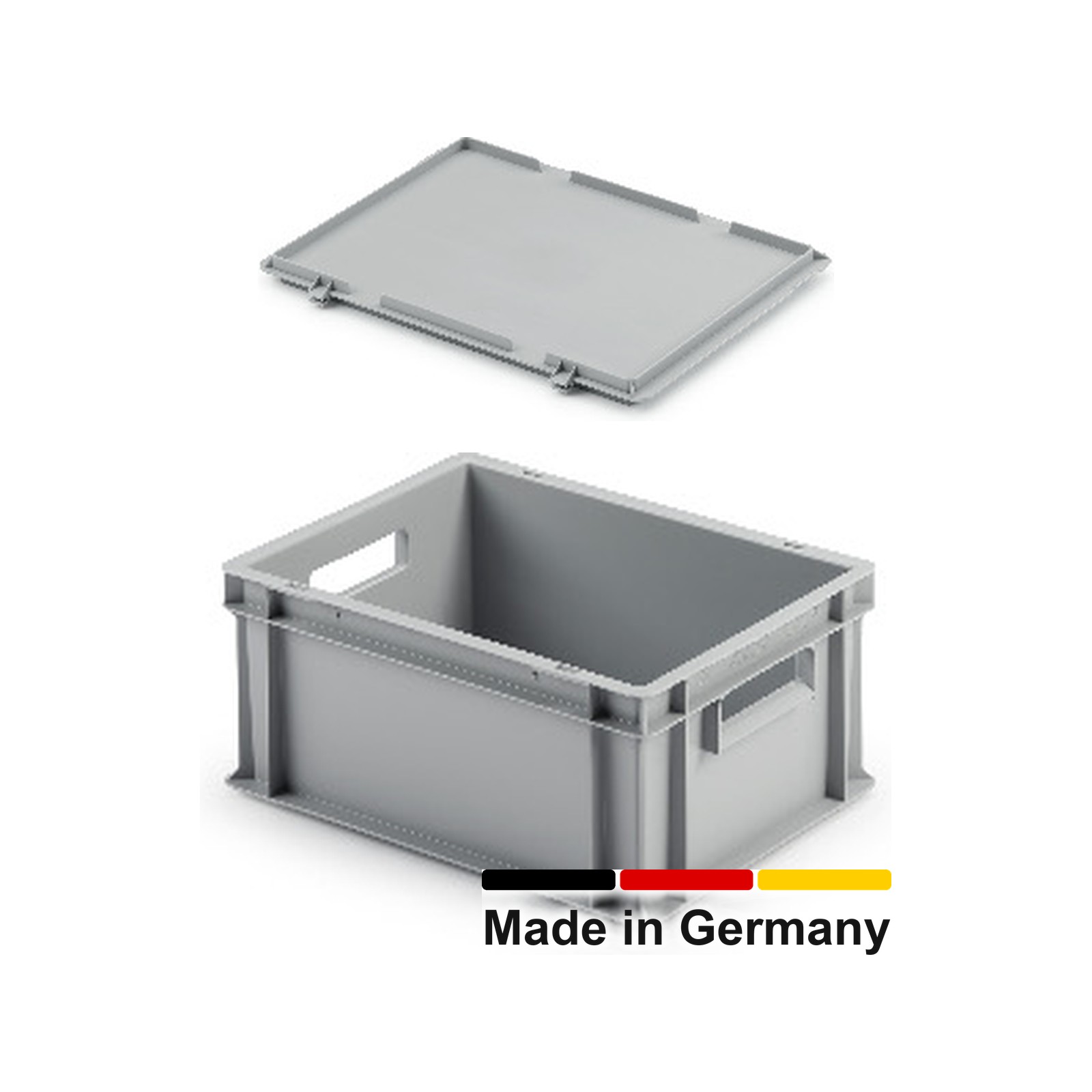 Eurobox 40x30x17 cm mit Scharnierdeckel, UNISTA