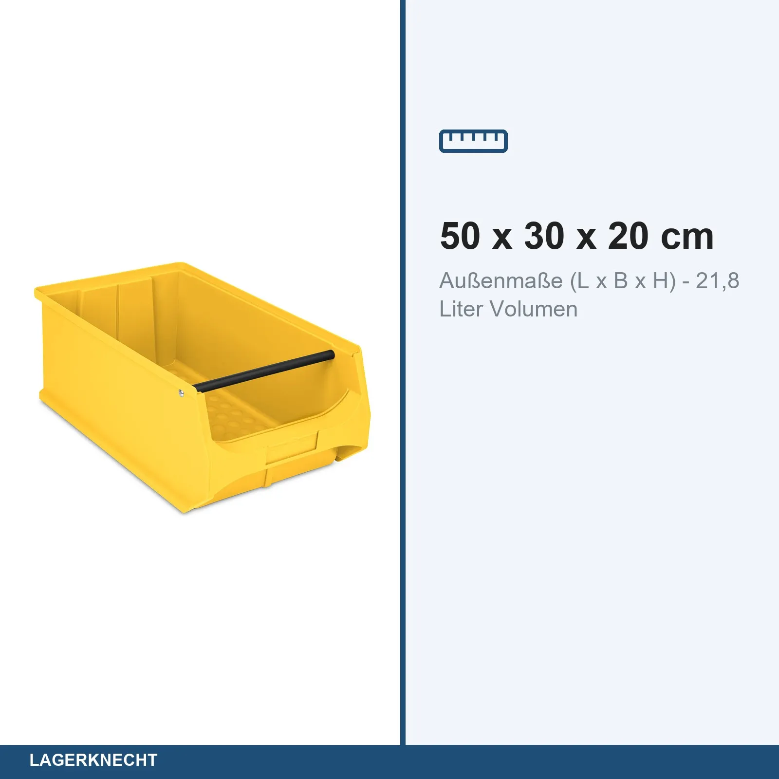 8x Sichtlagerbox 5.1 - gelb
