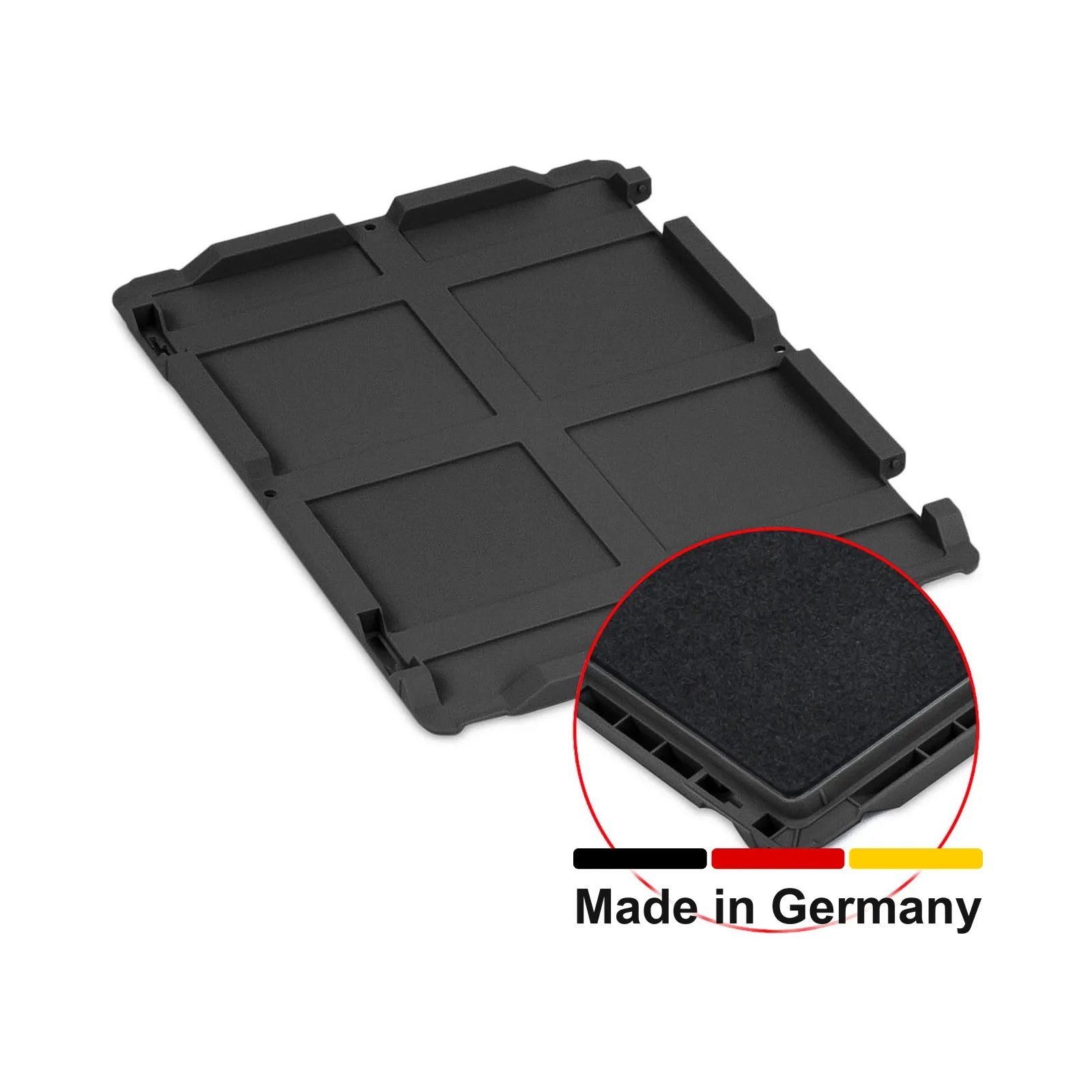 Schanierdeckel 400 x 300 für Eurobox NextGen 2.0 Cycle - Anthrazit - mit Schaumstoff - ohne SB und NV