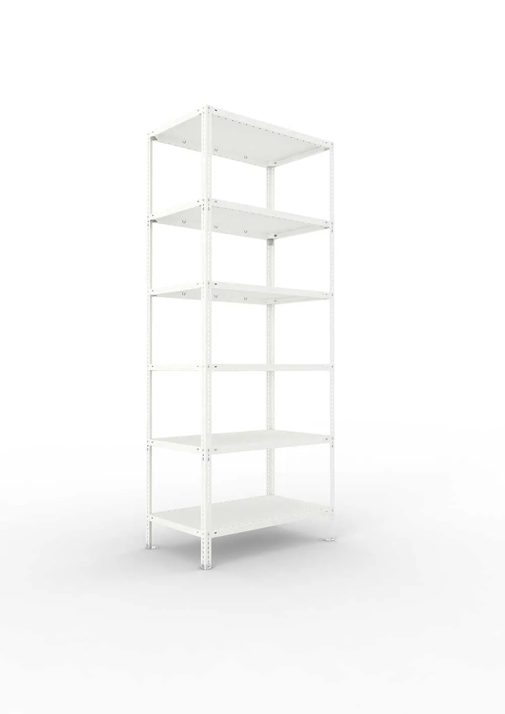 Kellerregal Pro Schraubsystem Grundregal 250×100×60 cm, 150 kg, 6 Böden