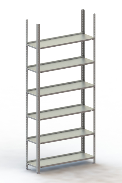 Büro Compact GR 2200 x 1000 x 300 kpl. RAL 7035mit 6 Böden