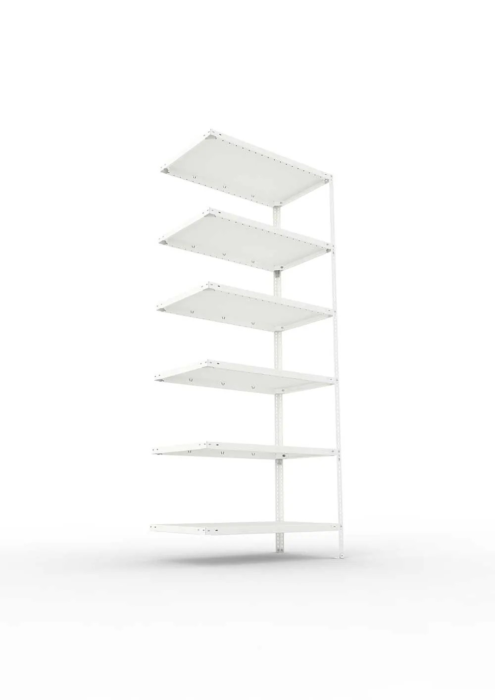 Kellerregal Pro Schraubsystem Anbauregal 250×100×60 cm, 150 kg, 6 Böden