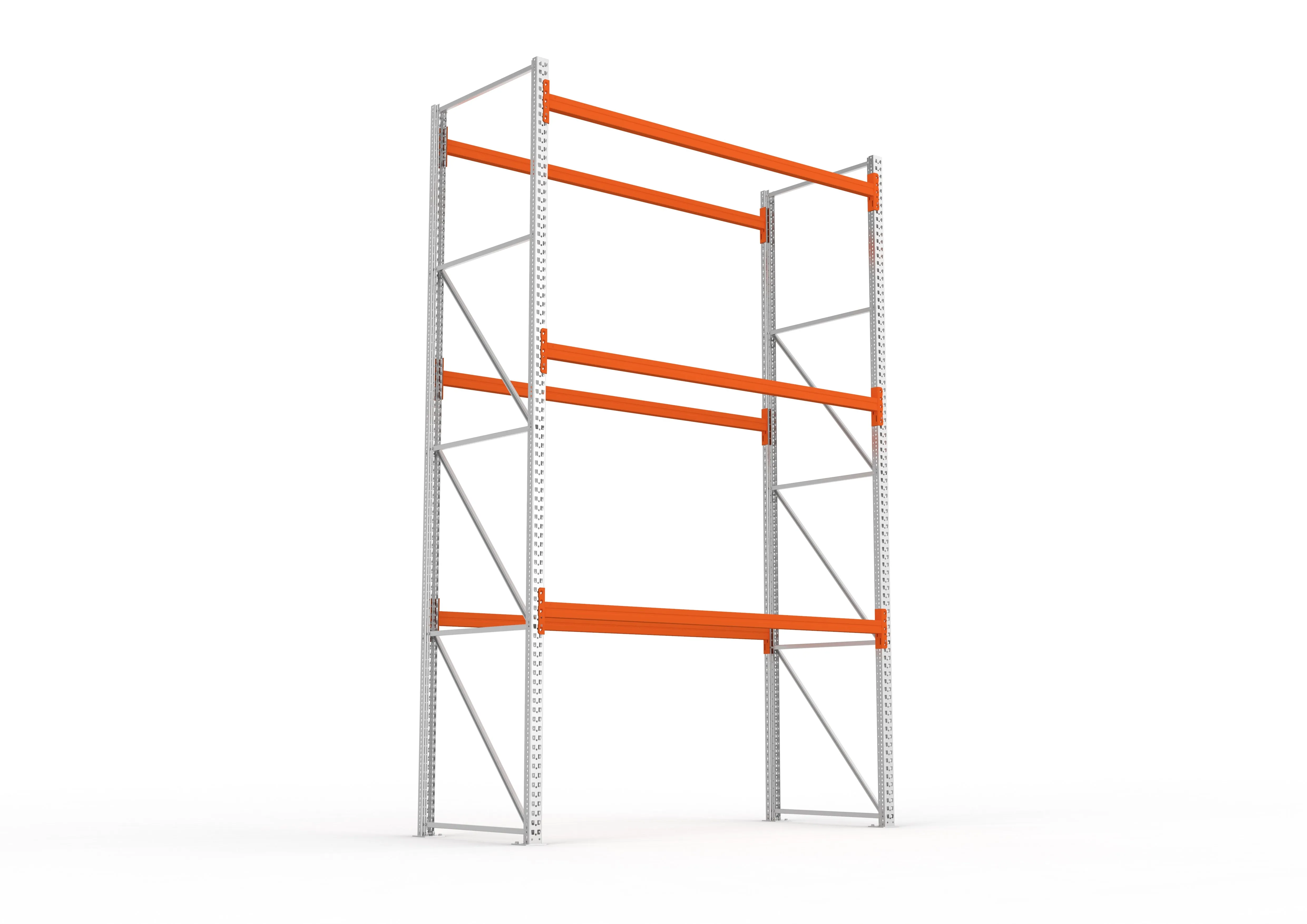 Palettenregal Stabil Grundregal – 440×270×110 cm, 4 Ebenen