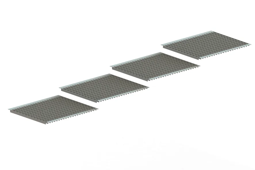 Palettenregal Gitterrost eingelegt 360×80 cm TPro-Flex0x2 – 1000 kg