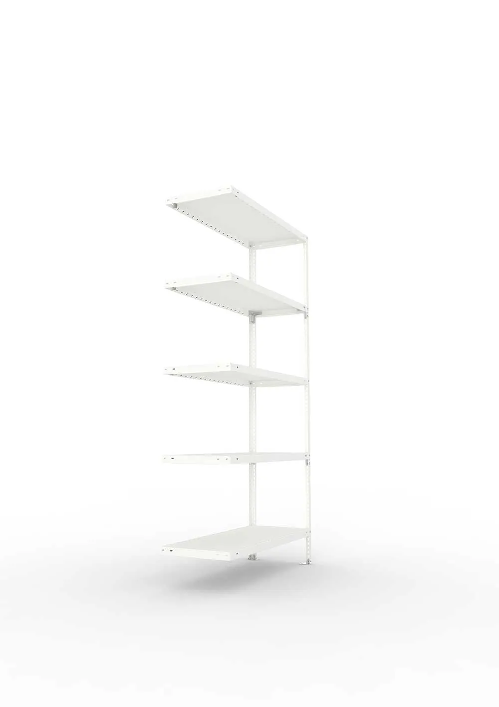 Kellerregal Pro Schraubsystem Anbauregal 200×100×40 cm, 100 kg, 5 Böden