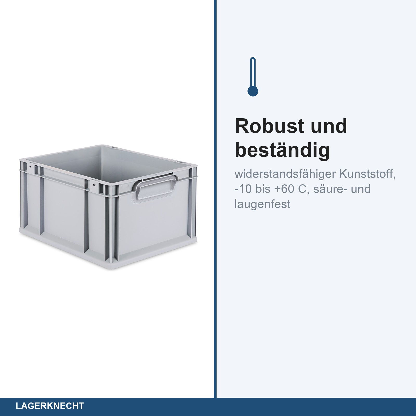 Eurobox 40x30x22 cm mit Scharnierdeckel, NextGen