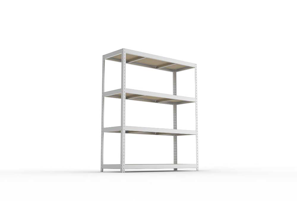 Schwerlastregal 197×170×60 cm – Spanplatten, verzinkt (Varianten)