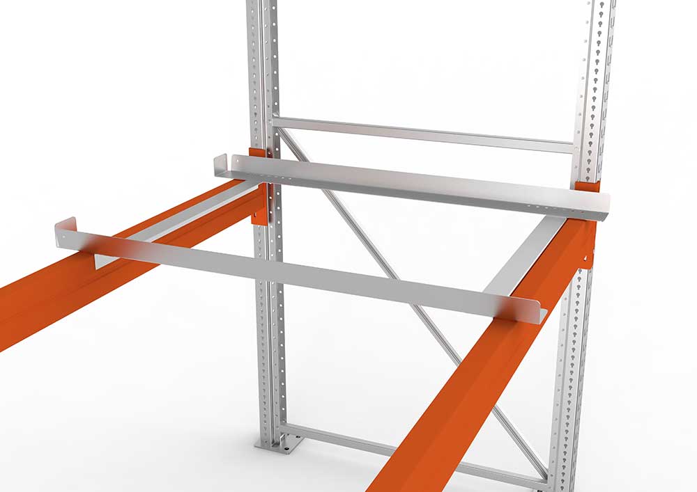 Palettenregal Winkelauflagerahmen leicht 1100 vzk kpl. für Palettenregal Patronum für Regaltiefe 1100 , Länge 800 x Tiefe 1200 Belastung 250 kg ( pro Paar )