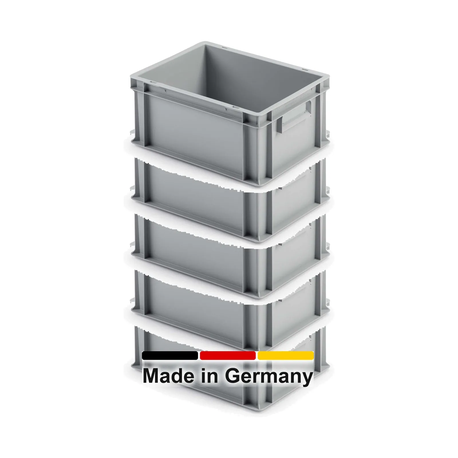 10x Eurobox 40x30x17 cm - UNISTA, Griffe geschlossen
