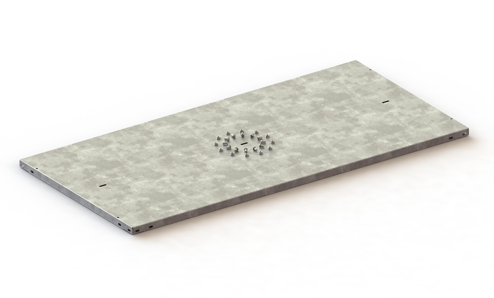 Abdeckboden 125×60 cm, verzinkt