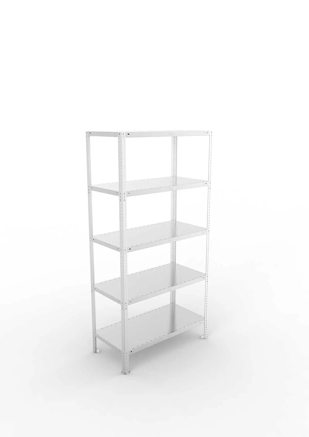 Kellerregal Pro Schraubsystem Grundregal 200×100×50 cm, 150 kg, 5 Böden, verzinkt