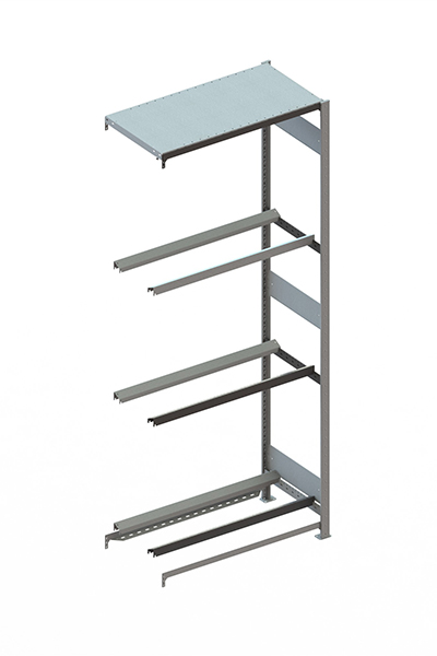 Reifenregal Pro-Max 250×100×50 cm – Anbauregal, verzinkt