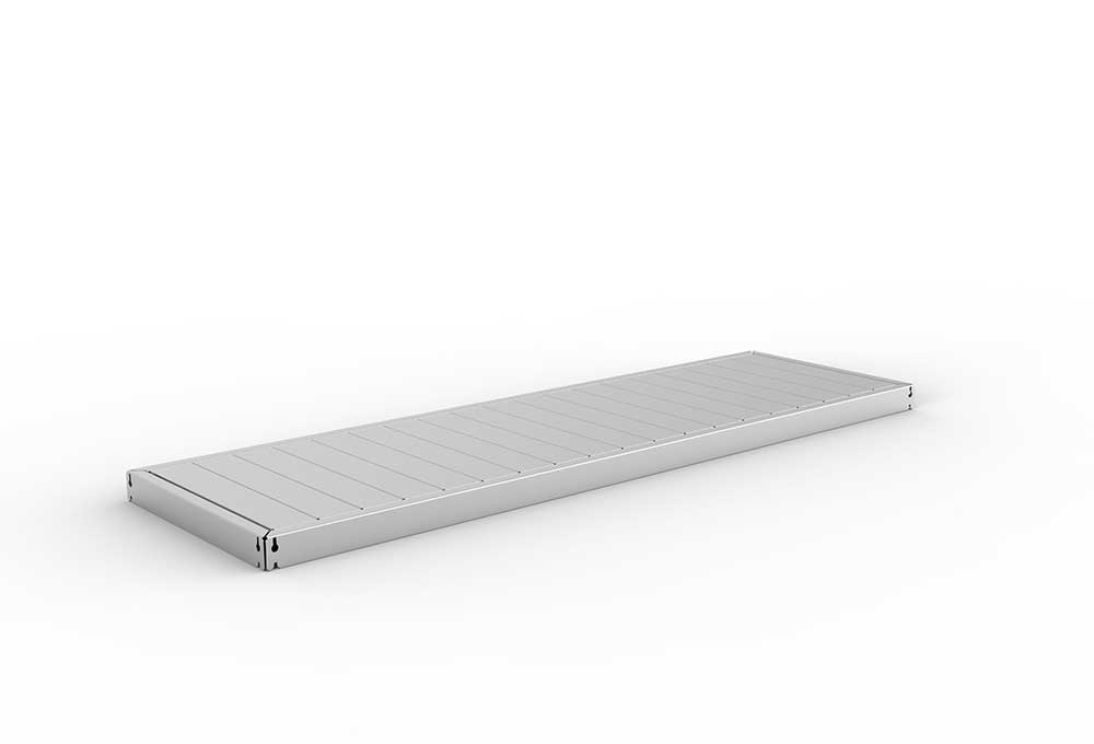 Schwerlastregal Zusatzfachebene 200×60 cm – Stahlpaneel, verzinkt