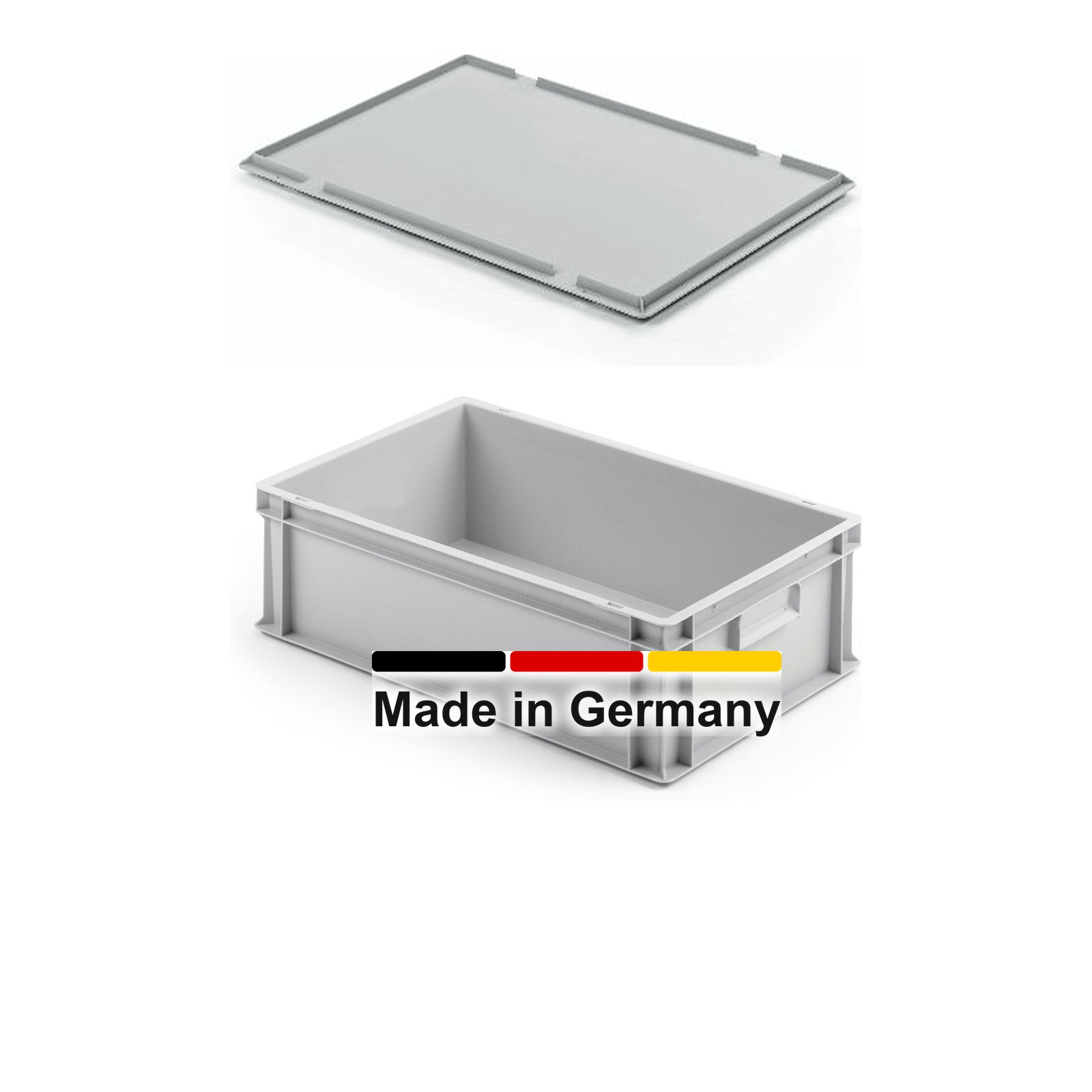 Eurobox 60x40x17 cm mit Auflagedeckel, UNISTA