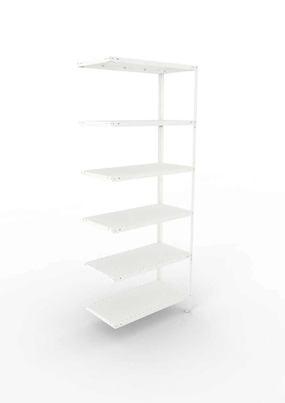 Kellerregal Pro Schraubsystem Anbauregal 250×100×50 cm, 150 kg, 6 Böden