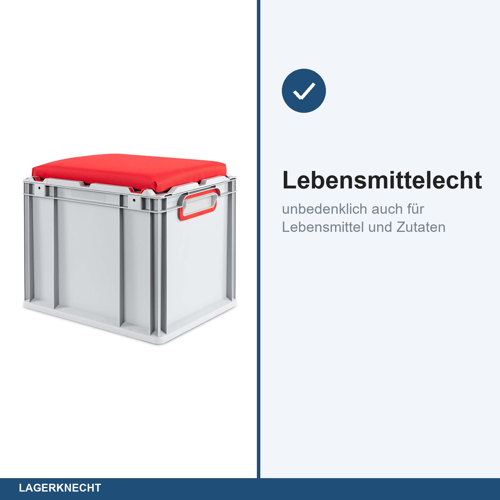 Seat Box 40x30x36 cm, NextGen, Griffe geschl., rot