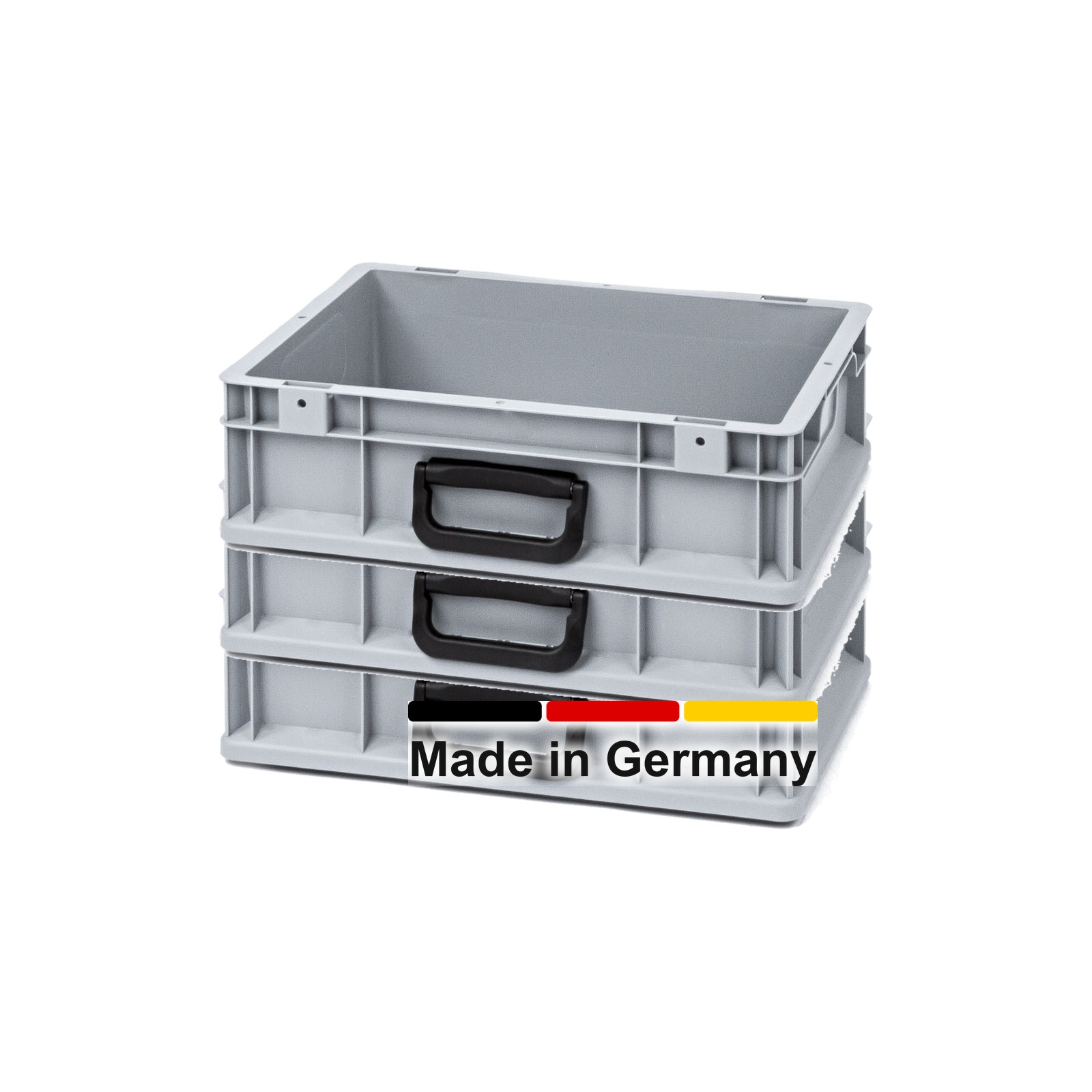 3x Eurobox 40x30x12 cm mit Deckel - NextGen Portable Uno