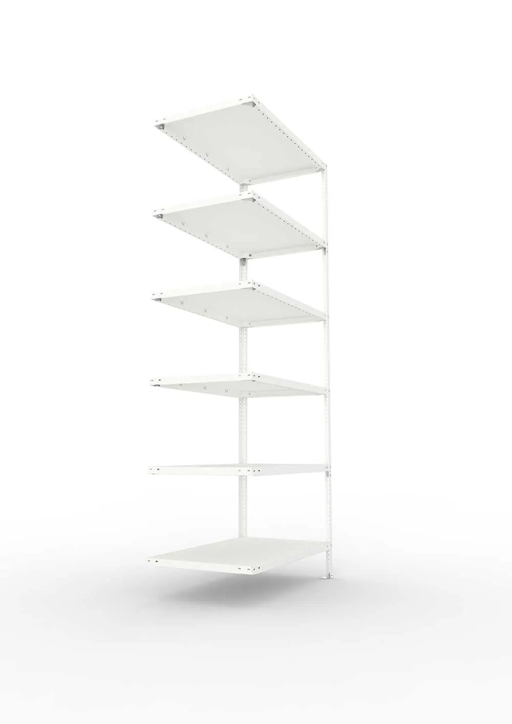 Kellerregal Pro Schraubsystem Anbauregal 250×100×60 cm, 150 kg, 6 Böden
