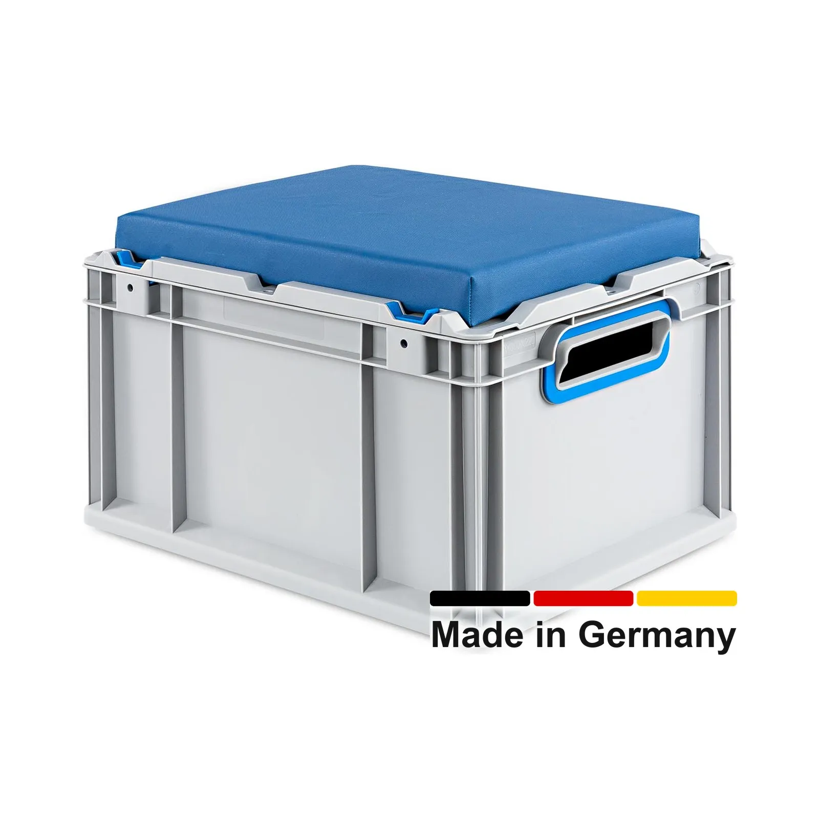 Seat Box 40x30x26 cm, NextGen, Griffe offen, blau