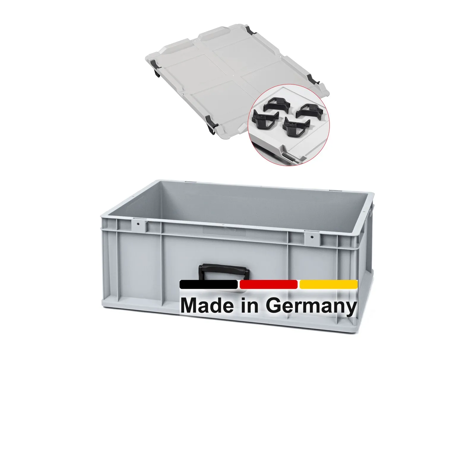 3x Eurobox 60x40x22 cm mit Deckel - NextGen Portable Uno