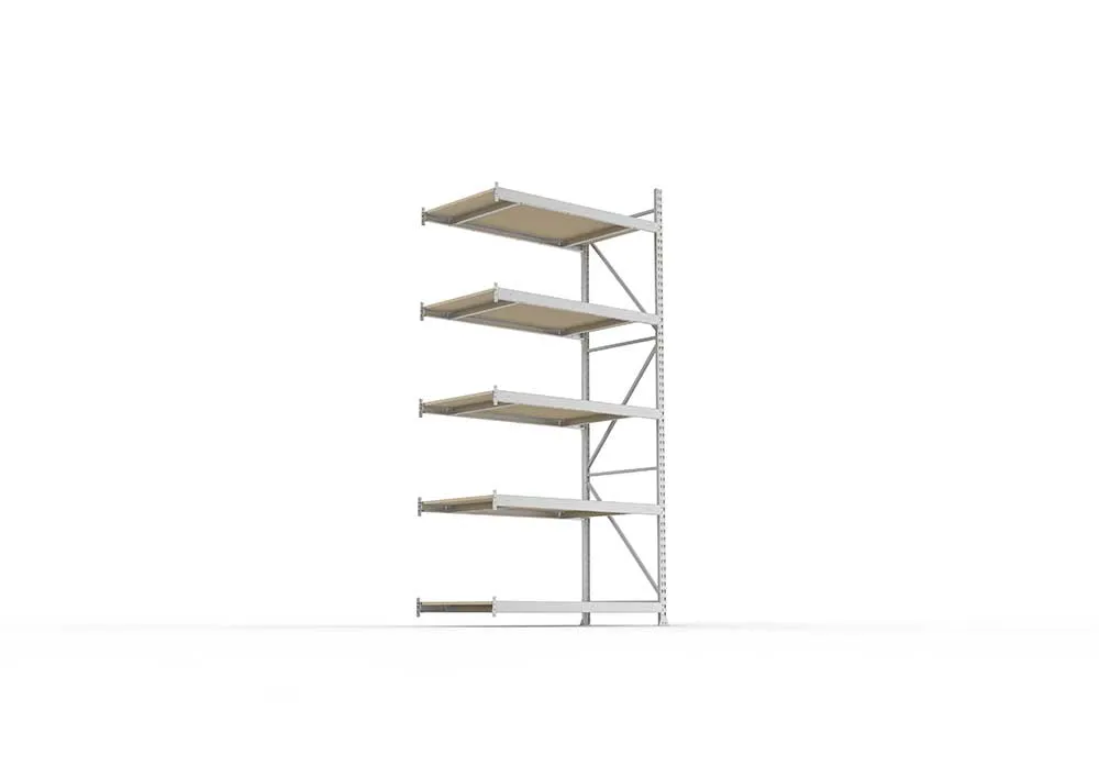 Weitspannregal Anbauregal 300×140×80 cm – Spanplatten, verzinkt