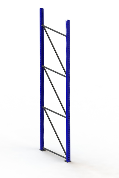 Palettenregal Ständer 85/20 S – 380×110 cm, RAL 5010