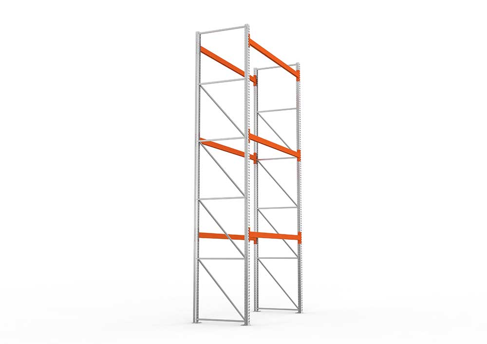 Palettenregal Extrastabil Grundregal – 550×270×110 cm, 4 Ebenen