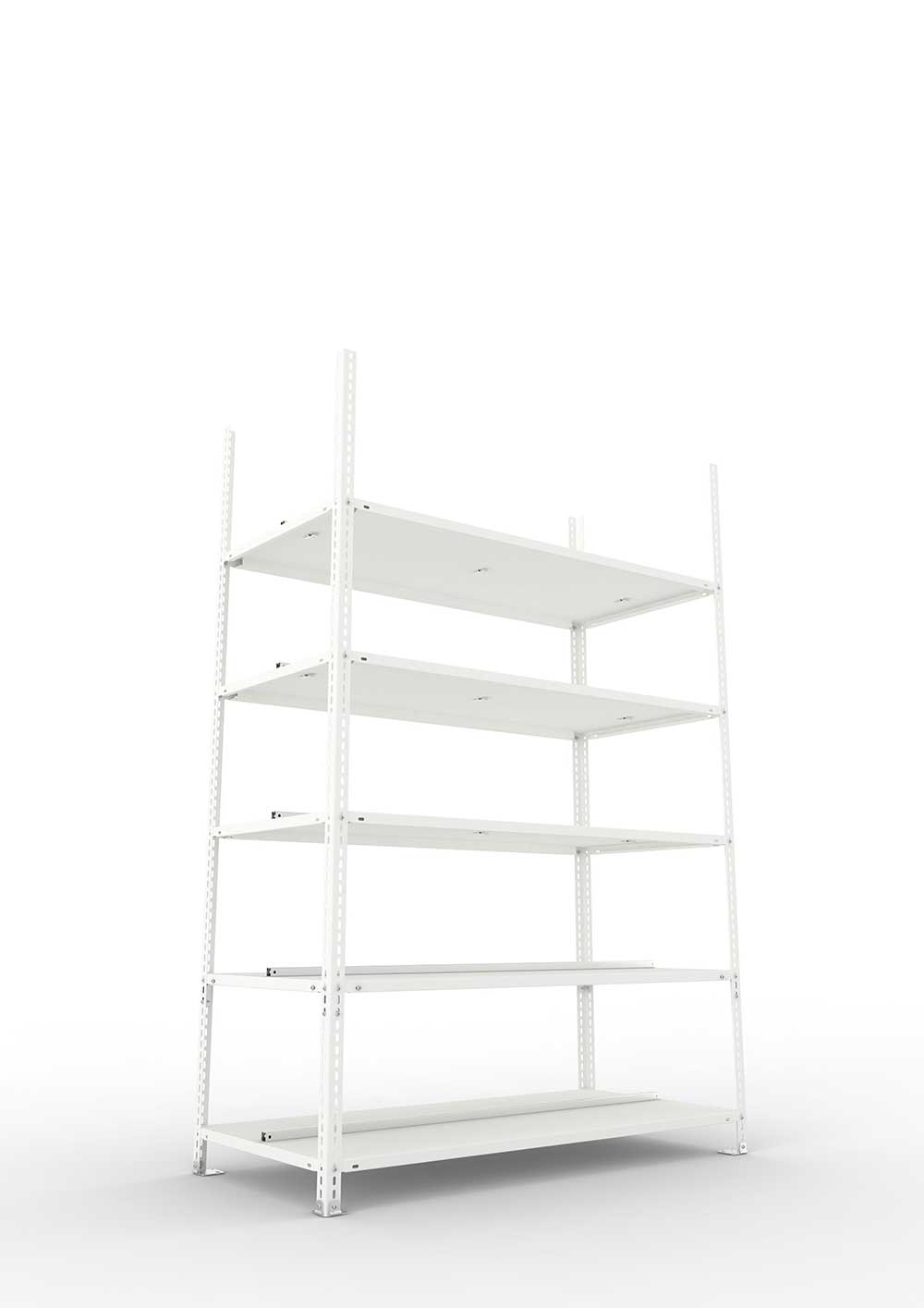 Büro Compact GR 1850 x 1250 x 600 kpl. RAL 7035Lichtgrau mit 5 Böden ohne Abdeckboden
