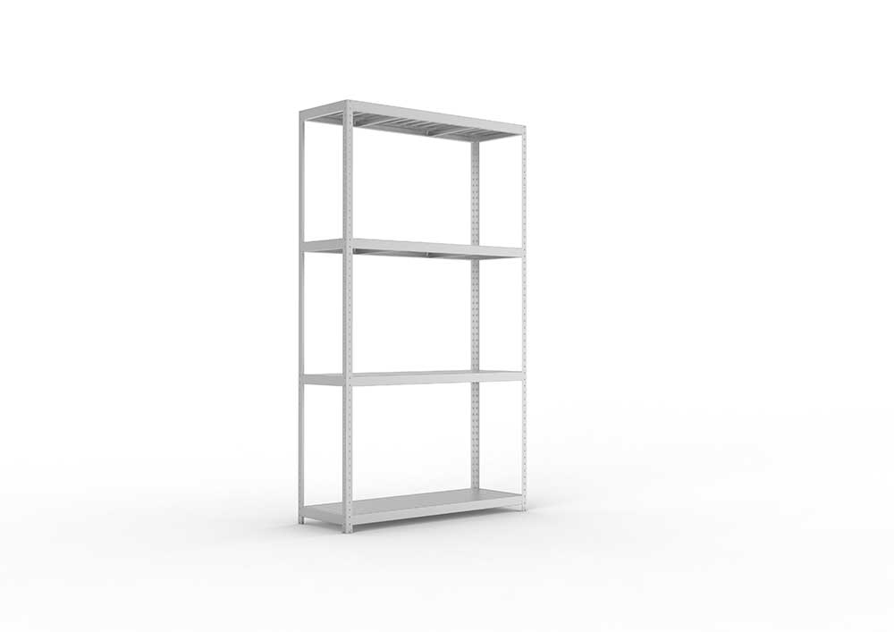 Schwerlastregal 297×170×60 cm – Stahlpaneele, verzinkt