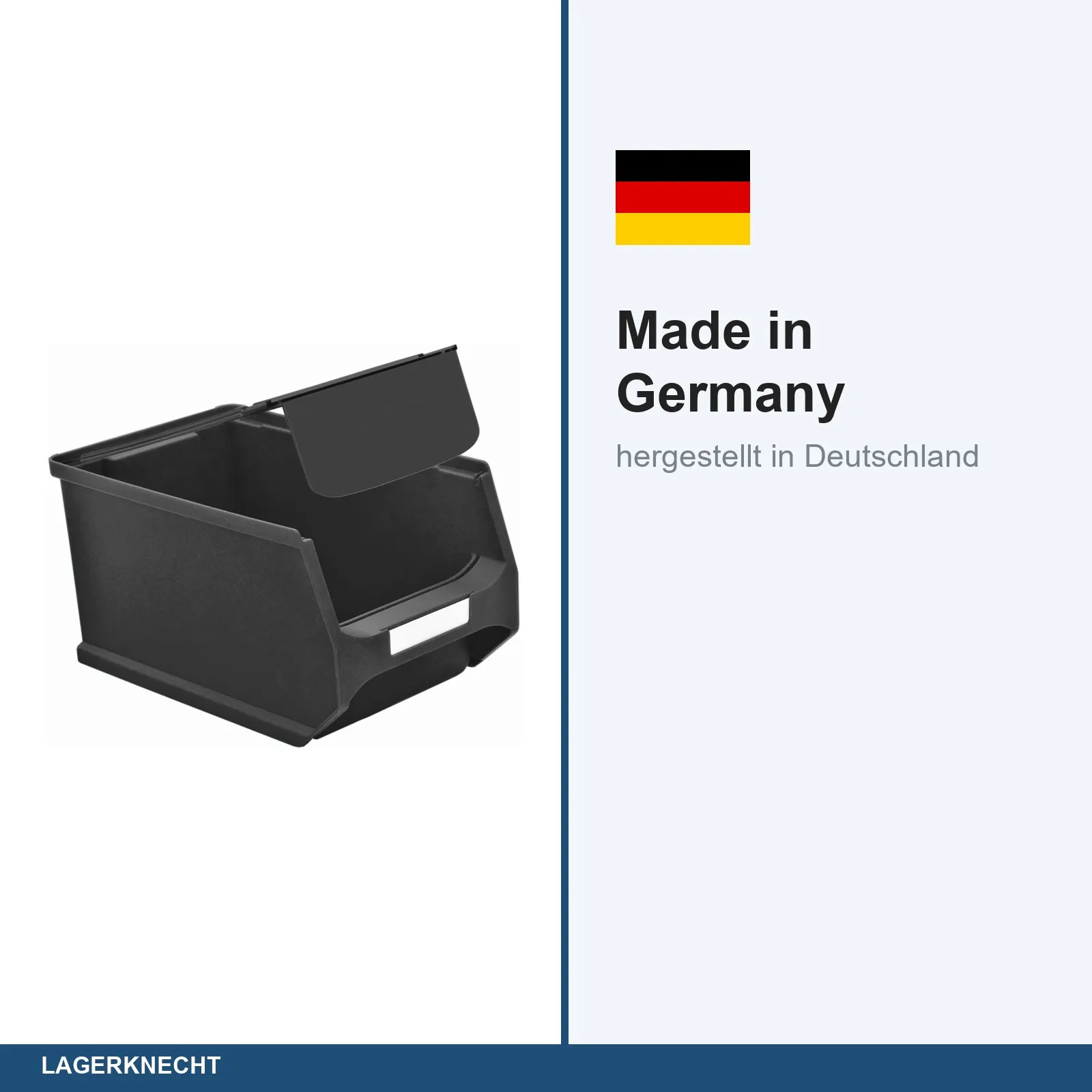 Abdeckung für Sichtlagerbox 3.0 leitfähig (Pack = 10 Stück)