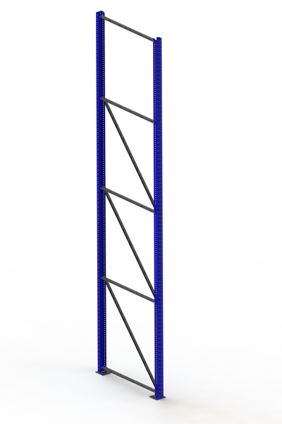 Palettenregal Ständer 85/20 S – 440×110 cm, RAL 5010