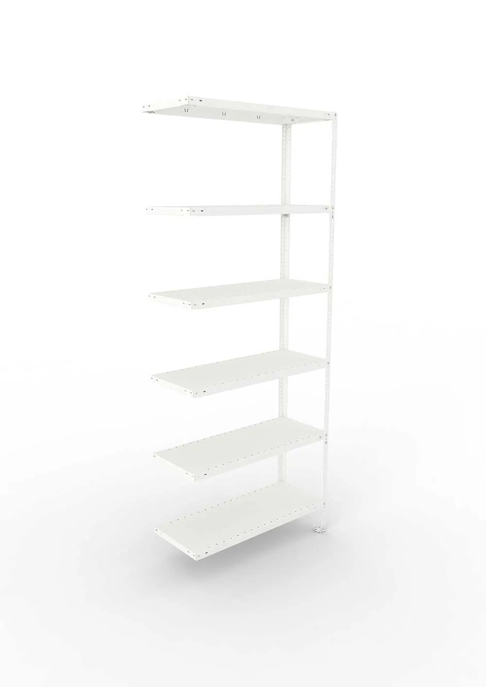 Kellerregal Pro Schraubsystem Anbauregal 250×100×40 cm, 150 kg, 6 Böden