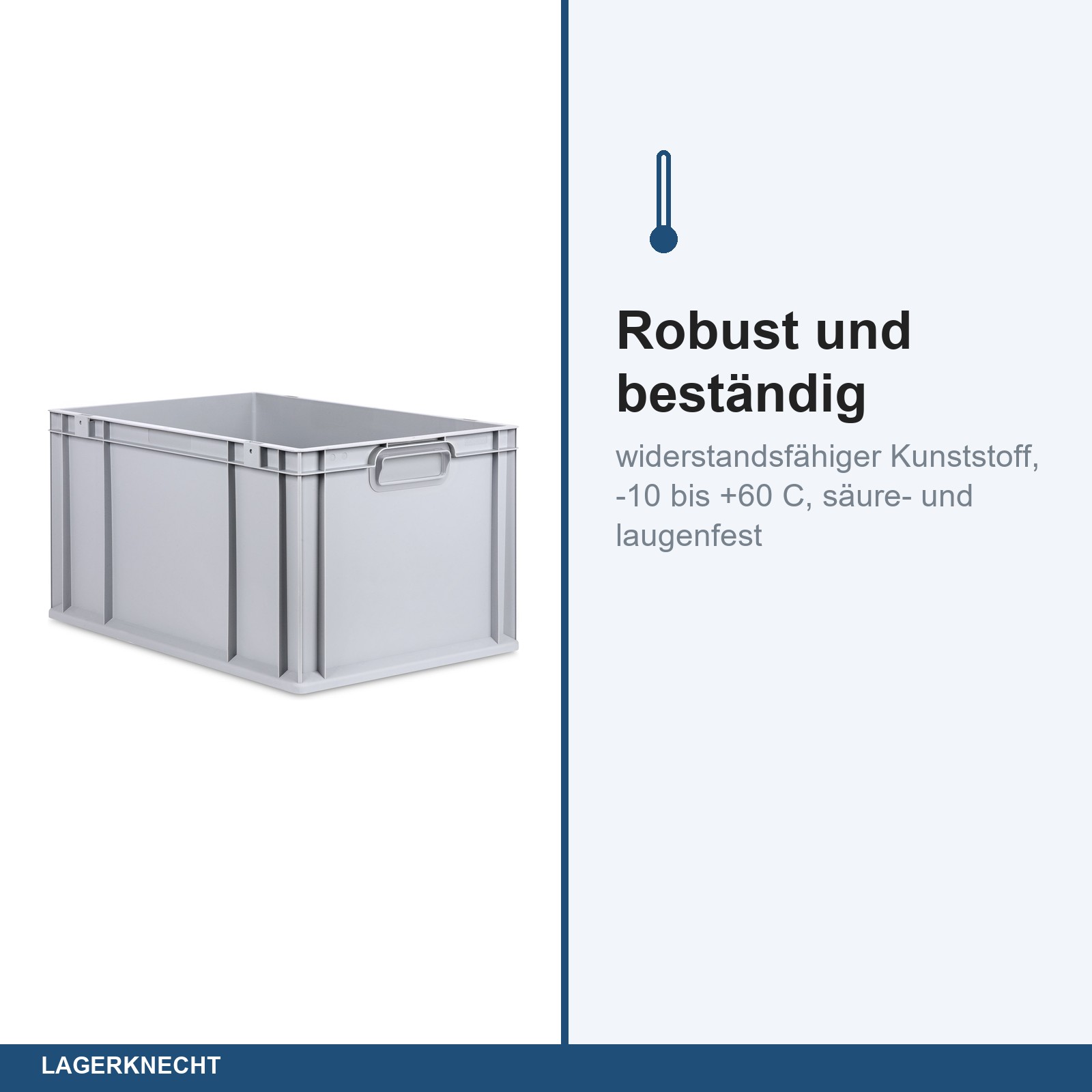 Eurobox 60x40x32 cm mit Scharnierdeckel, NextGen
