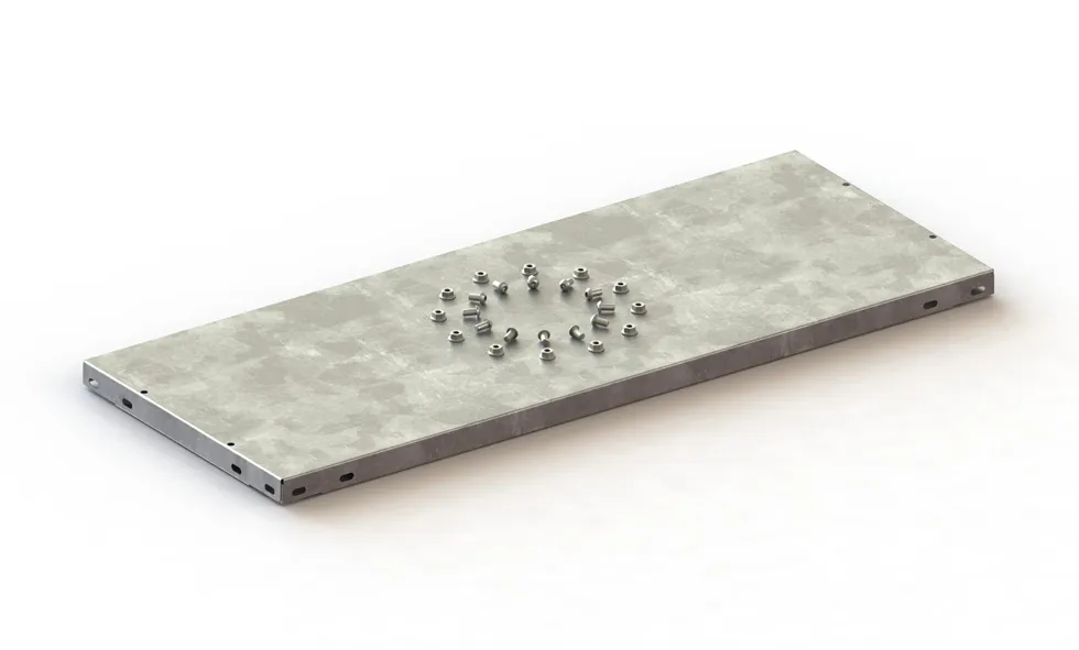 Abdeckboden 75×30 cm, verzinkt