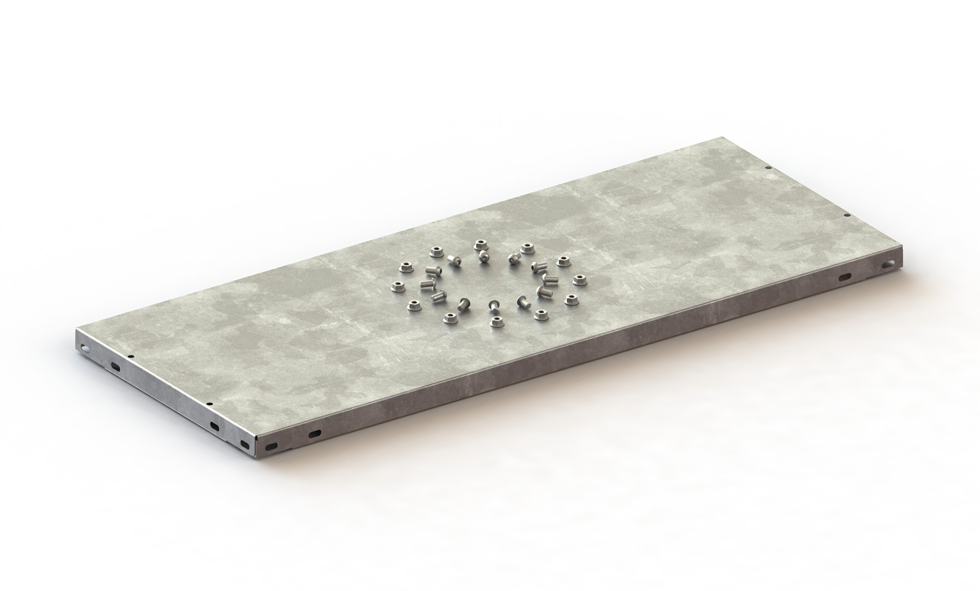 Abdeckboden 75×30 cm, verzinkt