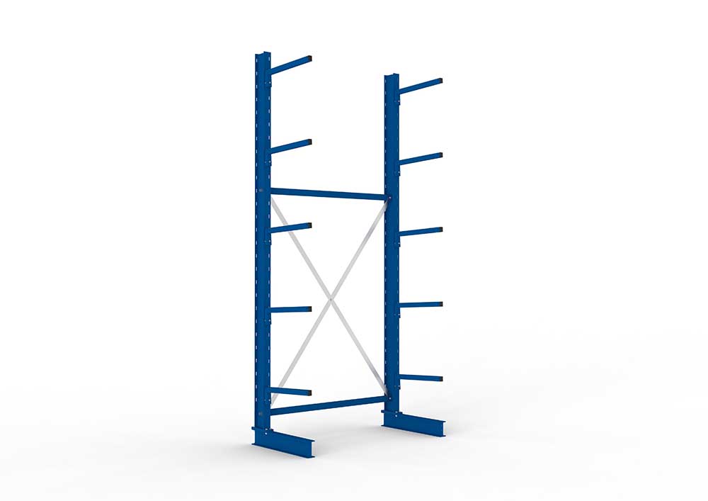 Kellerregal Fachteiler Tiefe 500 x Höhe 200 verzinkt (470 x 140) durchgehend