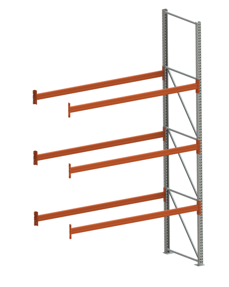 Palettenregal Extrastabil Anbauregal – 440×270×110 cm, 4 Ebenen