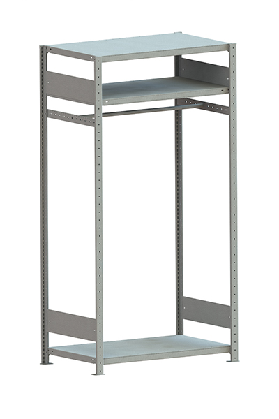 Metallregal Pro-Max Arbeitsschutzregal Grundregal – 200×100×60 cm, verzinkt