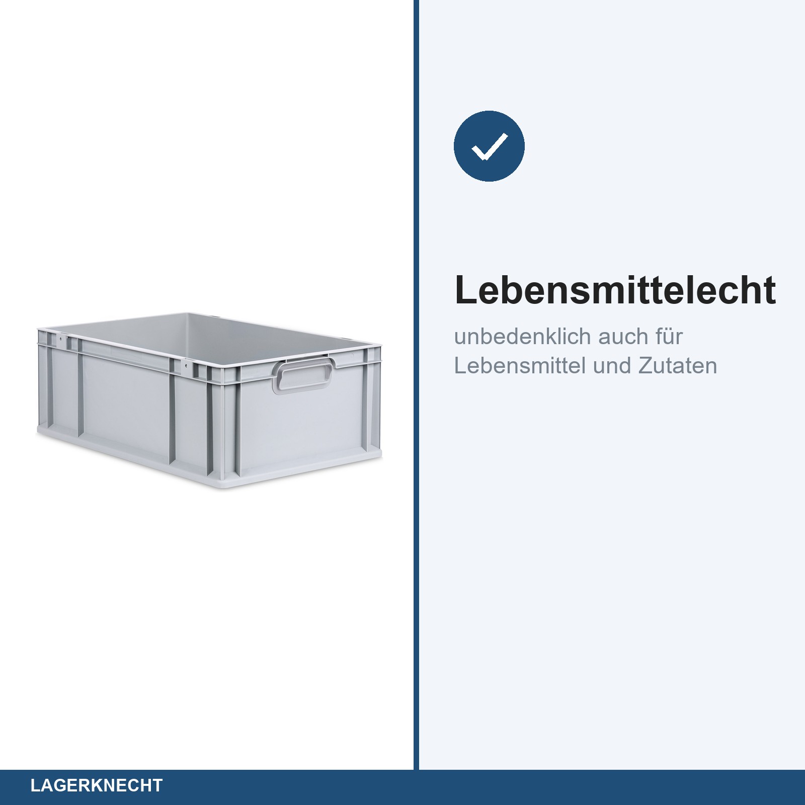 Eurobox 60x40x22 cm mit Scharnierdeckel, NextGen