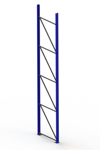 Palettenregal Ständer 85/20 S – 490×110 cm, RAL 5010