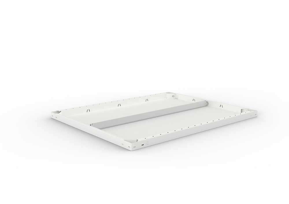 Metallregal Boden MS330-III – 100×80 cm, RAL 7035