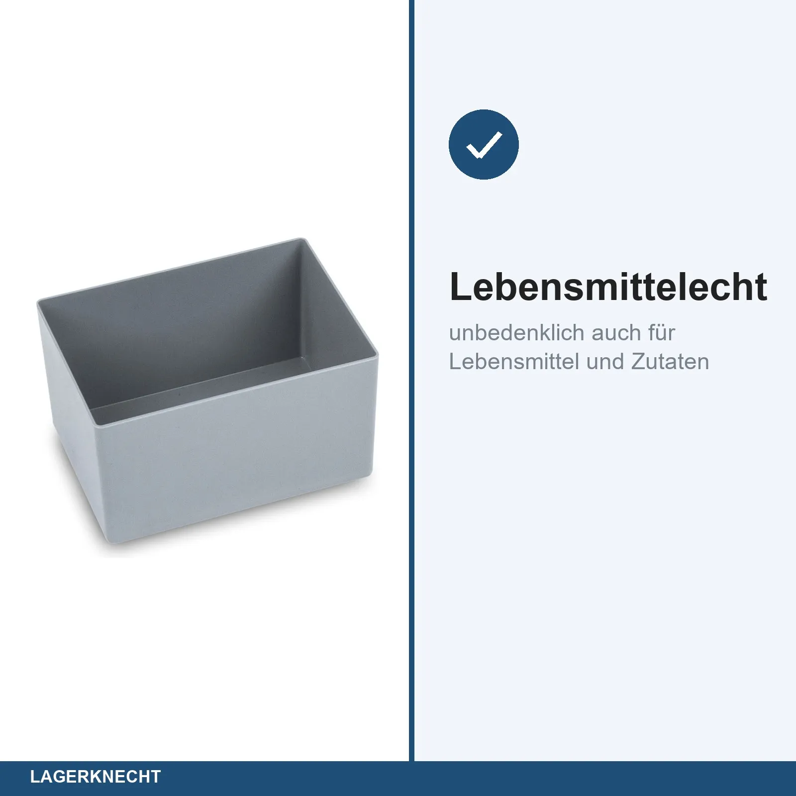 8x Einsatzkasten 18,2x13,3x10 cm - füllt eine Eurobox 60x40